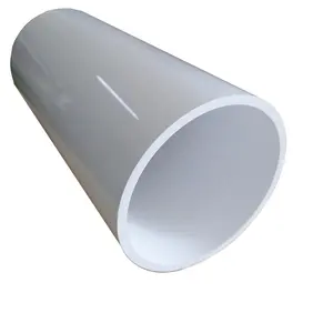 OD 168 mm wall thickness 8 mm round pvc pipe durable custom cut pvc pipe glossy surface treatment pvc tube