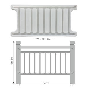 Coffrage en plastique ABS et PP, poteaux en treillis métallique, garde-corps, gabarits <span class=keywords><strong>de</strong></span> fondation <span class=keywords><strong>de</strong></span> clôture - Product Image 1
