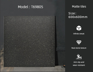 Hiện đại Non-Slip gốm mềm sàn gạch terrazzo mô hình với đá cẩm thạch màu Xám và trắng 600x600 giải phóng mặt bằng Giá bán - Product Image 3