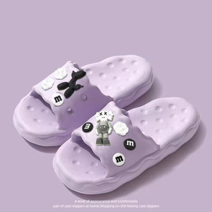 Sandalias de PVC con <span class=keywords><strong>suela</strong></span> gruesa antideslizantes para <span class=keywords><strong>mujer</strong></span>, estilo casual, para baño y playa, venta al por mayor de fábrica, colección primavera 2026 - Product Image 1