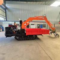 Transporteur sur chenilles hydraulique à chenilles Mini Dumper sur chenilles 1 tonne 2 tonnes 3 tonnes 5 tonnes Camion grue Prix