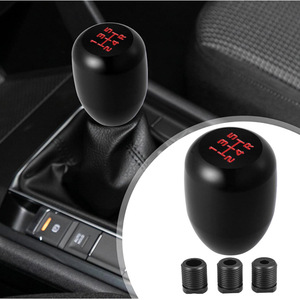 Universal Manual Car Gear <b>Shift</b> <b>Knob</b> Aluminum Alloy 6cm Red With 12mm 10mm 8mm Adapters For Manual Transmission - Product Image 5
