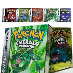 Leaf Green Ruby Fire Red Sapphire Emerald Holographic Metallic Foil Finish <b>Game</b> Box for Gba Gameboy Video - Product Image 2