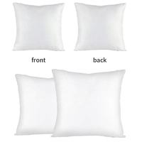 Housse de coussin et taie d'oreiller tricotées par sublimation avec impression de logo personnalisé Couverture de coussin blanche vierge