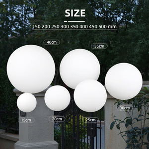 Lampe de poteau extérieur LED dorée 150-300mm E27 personnalisée en PC blanc chaud, étanche IP44, certifiée CE, 30000 heures - Product Image 4