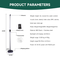Balance de mesure de la taille et du poids, compatible commande vocale, nouveauté
