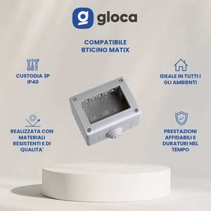 Scatola di giunzione Gloca 3P IP40 in plastica per serie Matix - Product Image 2