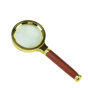 Antique 3X Wood Handheld mini magnifying glass for kids