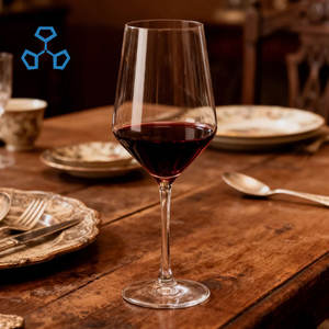 Ensemble de verrerie de luxe personnalisé pour mariage, gobelets <span class=keywords><strong>à</strong></span> <span class=keywords><strong>vin</strong></span> en cristal rouge et <span class=keywords><strong>blanc</strong></span>, logo imprimé pour hôtel, restaurant, fêtes - Product Image 2