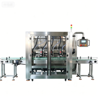 Machine de remplissage automatique électrique à 4 têtes pour liquides, haute productivité, ligne d'embouteillage pour shampoing, lotion et fluides visqueux