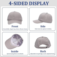 Casquette de baseball unisexe ajustable en coton 100% brodée avec logo personnalisé OEM/ODM, style minimaliste, pour usage quotidien et streetwear, vente en gros