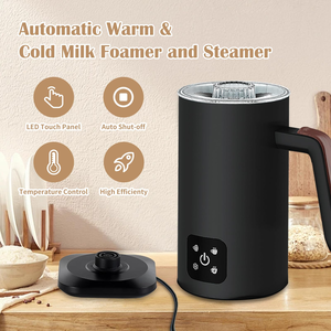 Großhandel 4-in-1 Milchaufschäumer, elektrischer Milchdampfer, Schaumschläger, automatische kommerzielle elektrische Milchaufschäumermaschine - Product Image 4