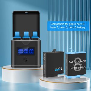 Adaptateur <span class=keywords><strong>de</strong></span> connecteur <span class=keywords><strong>de</strong></span> <span class=keywords><strong>batterie</strong></span> 750mAh * 3 <span class=keywords><strong>Chargeur</strong></span> <span class=keywords><strong>de</strong></span> stockage USB LED à 3 canaux Compatible avec les chargeurs <span class=keywords><strong>de</strong></span> <span class=keywords><strong>batterie</strong></span> <span class=keywords><strong>Hero</strong></span> 7 et <span class=keywords><strong>Gopro</strong></span> Hero8 - Product Image 2
