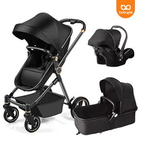 Poussette de luxe tout-terrain pour bébés de 0 à 3 ans, pliable, réversible, en tissu Oxford, pour garçons et filles - Product Image 1