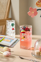 Ins Wind Verre Drinkware Creative Red Square Hot Air Montgolfière Tasse Petit-déjeuner et lait Tasse