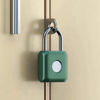 Vente chaude Mini Vert IP65 Smart Électronique Cadenas Doigt D'empreinte Accès Voyage Bagages Valise Sécurité Serrures De Porte