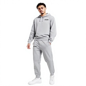 Ondra Hommes Casual Track Running Athletic Suit Sets 2-Piece Quarter Zip Polo Sweatsuit Saison d'Hiver Seamless Design - Product Image 1