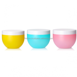 Botellas cilíndricas artesanales vacías para crema facial (PP PET) con diseños pintados a mano, selladas con bomba de presión, grabadas e impresas por transferencia térmica - Product Image 4