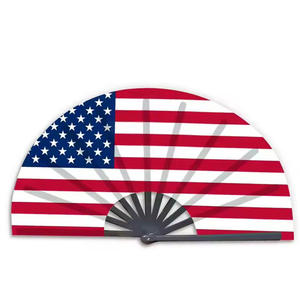 Abanico Plegable de Bambú con Bandera Nacional del Caribe, Abanico de Jamaica para Eventos Deportivos y Carnavales, Venta al Por Mayor - Product Image 6