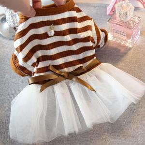 Robe d'été pour animaux de compagnie, pour chiens, petits chiots, animaux, chat, Tutu, jupe de fête de mariage, vêtements pour animaux de compagnie pour <span class=keywords><strong>Chihuahua</strong></span> Yorks - Product Image 6