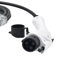 Conector de carga EV de 16A y 32A, trifásico, 5 pines, 7 pines, tipo 1, tipo 2, carcasa de PC duradera para aplicaciones eléctricas