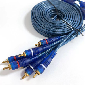 Di alta qualità treccia audio auto cavo circa 5 metri con maschio-maschio 4 canali 4rca a 4rca cavi 5 m - Product Image 2