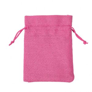 Bolsa de Regalo para Joyería, Color Original Berge, Tela Personalizada de Color, Correa de Yute Vintage, Tamaño Pequeño, Estilo Plegable, Cierre de Cremallera - Product Image 5