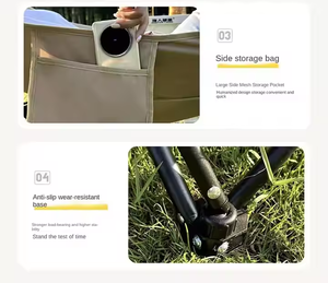 <span class=keywords><strong>2025</strong></span> New Ngoài Trời Di Động Oxford Vải Câu Cá Dã Ngoại Ghế Ngồi Có Thể Ngả Độn Mặt Trăng Ghế Với Có Thể Tháo Rời Chỗ Để Chân Mang Theo Túi - Product Image 5