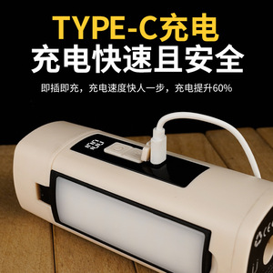 ไฟ LED พกพาแบบกันน้ำ ชาร์จได้ 3 แผง วัสดุ ABS สำหรับการผจญภัยกลางแจ้ง FX-006 โคมไฟแคมป์ปิ้งแบบชาร์จได้ - Product Image 3
