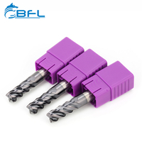 BFL-Fresa de extremo de carburo, Fresa de extremo de 4 flautas para molinos de extremo de carburo CNC de acero, 2, 3 y 4 flauta, molino de máquina de tungsteno