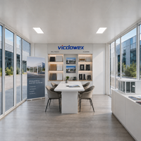 VICDOWEX - Showroom en conteneur préfabriqué - Mur-rideau en verre - Design contemporain - Modulaire - Préfabriqué - Pour immeuble de bureaux - Entrepôt