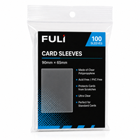 Protège-cartes Ultra Transparents en PP Taille Standard – Lot de 100 pour Cartes MTG, Sportives et de Jeu – Compatibles Top Loaders
