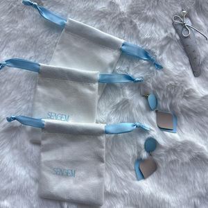 High Quality Customized Velvet Jewelry Bags Recyclable Velvet <b>Drawstring</b> <b>Pouch</b> with Silk Ribbon - Product Image 4