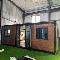 Maison conteneur extensible de 30 pieds, maison modulaire à double aile pour une vie moderne