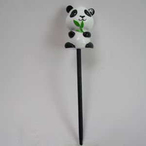 Figurines miniatures fabriquées à la main <span class=keywords><strong>licorne</strong></span> résine Animal Statue réaliste Panda Figurine jardin pieu cour ornement - Product Image 1