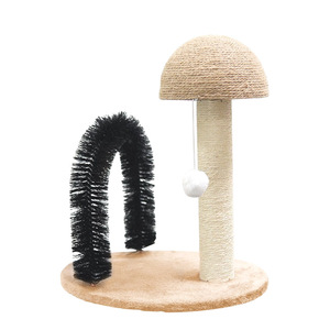 Customizable <b>Cat</b> Tree With <b>Scratching</b> <b>Post</b> And Brush <b>For</b> Indoor <b>Cats</b> - Product Image 1