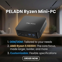 Mini PC 6nm AMD Ryzen 5 6600H 6C/12T 4.5GHz LPDDR5 6400MHz Triple écran 4K Fourniture en gros OEM