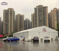 Tienda de marquesina hecha a medida, carpa de aluminio para eventos temporales al aire libre, de color blanco, para la venta