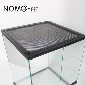 NOMOY PET Bordure avec maille sans verre <span class=keywords><strong>reptile</strong></span> forêt tropicale réservoir mangeoire grenouille à cornes lézard gardien <span class=keywords><strong>reptile</strong></span> réservoir réservoir écologique - Product Image 5