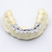 Grillz pour hommes personnalisés style Hip Hop, en argent massif plaqué or 10k 14k 18k, entièrement sertis de Moissanite couleur D VVS, avec logo gravé