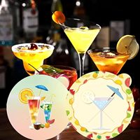 Pegatina Protectora para Vasos Resistente al Alcohol con Logotipo Personalizado, 4x4.12 Pulgadas, Autoadhesiva, Desechable, para Bebidas, Bar, Hotel, Eventos