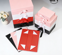 Boîte cadeau personnalisée avec logo, en carton ondulé, impression magnétique de luxe, pliable, emballage plat, boîte cadeau d'anniversaire Fujian