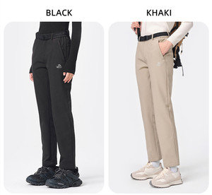 PELLIOT Hiver Polaire Doublé Doux Respirant Chaud <span class=keywords><strong>Randonnée</strong></span> Léger Soft Shell <span class=keywords><strong>Pantalon</strong></span> Offre Spéciale Femmes Sports de Plein Air - Product Image 3