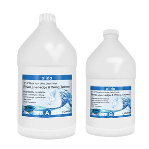 Résine époxy transparente haute brillance ALD 2 4 pouces, colle artisanale sans bulles, remplissage pour <span class=keywords><strong>bois</strong></span>, revêtement pour table, bar, sol - Product Image 5