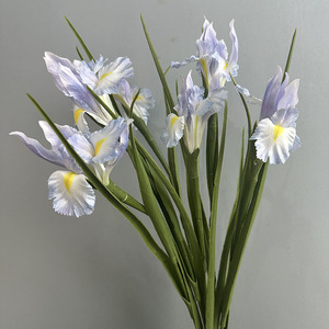 Flores Artificiales de <span class=keywords><strong>Iris</strong></span> de Seda Alice, Plantas Decorativas de Alta Gama en Maceta para Sala de Estar, Hotel, Fotografía al Aire Libre y Arreglos Florales - Product Image 4