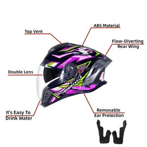 Modelli esplosivi accessori <span class=keywords><strong>casco</strong></span> moto caschi moto personalizzati per adulti Abs caschi produttore - Product Image 2