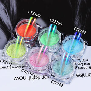 Mermaid Magic Mirror Nail Art <span class=keywords><strong>Powder</strong></span> Óxido de hierro sintético para recubrimiento Pigmento Otros nombres Aurora <span class=keywords><strong>Powder</strong></span> - Product Image 1