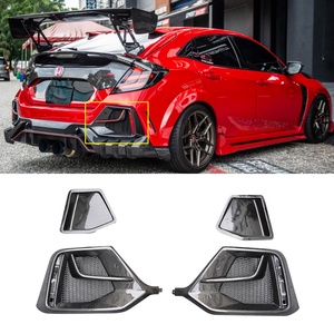 Parachoques Trasero de Fibra de Carbono Estilo OTD con Cubiertas para Luces Antiniebla para Honda Civic 10TH TYPE R FK8 Auto Tuning - Product Image 1