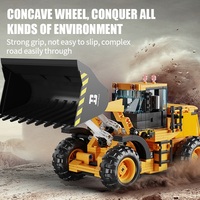 Ensemble de blocs de construction STEM 653 pièces, Bulldozer programmable à double commande, Jouet de simulation de bulldozer en briques
