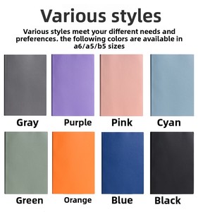 Tùy chỉnh in logo A5/A6/B5 máy tính xách tay 100 sheets dowling giấy cho cuộc họp hội nghị PU da cho văn phòng & cao đẳng sử dụng - Product Image 4